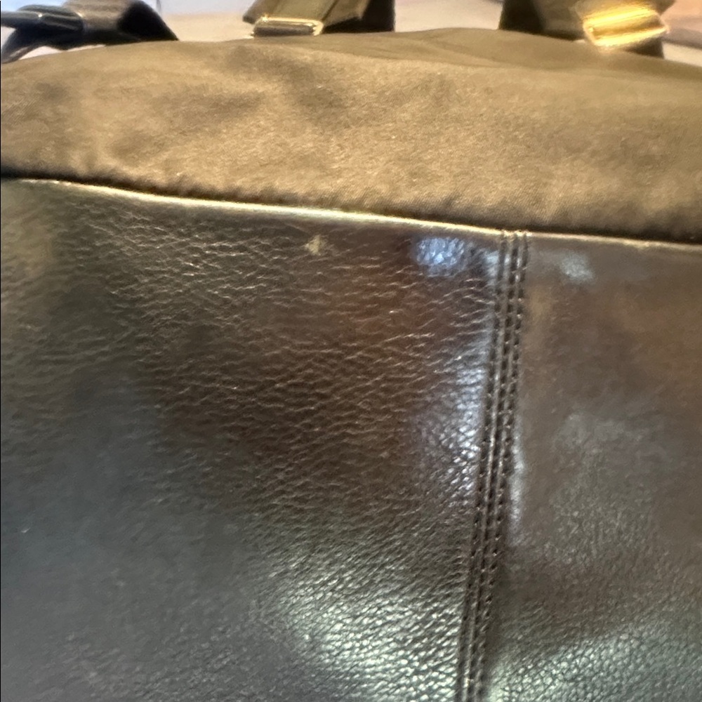 ECU Coach Charles Blue Camouflage Leather Backpack - Picture 8 of 16